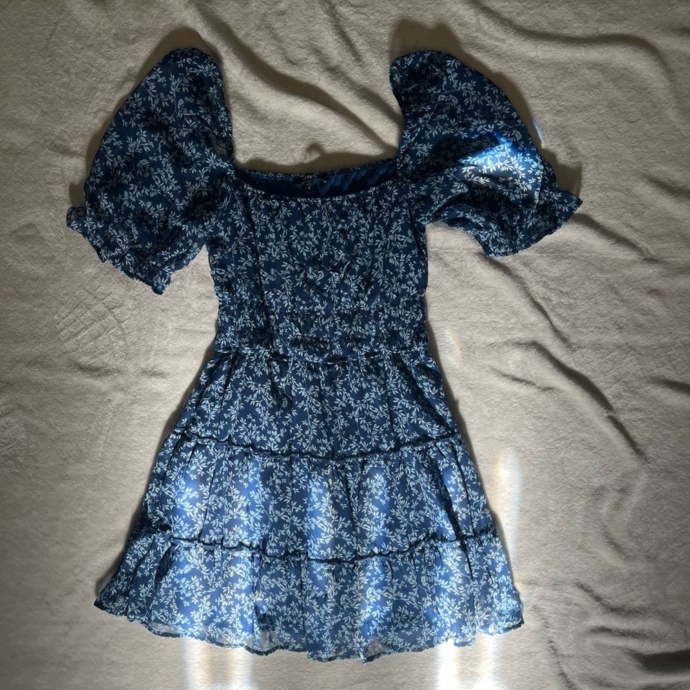 Blue Floral Dress